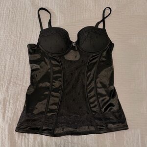 Playboy Black Lace Bustier Top